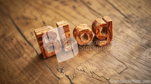 Image of Onyx Crystal Blog concept creative art poster.