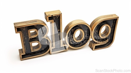 Image of The word Blog created in Art Deco Typography.