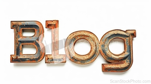 Image of The word Blog created in Art Deco Typography.