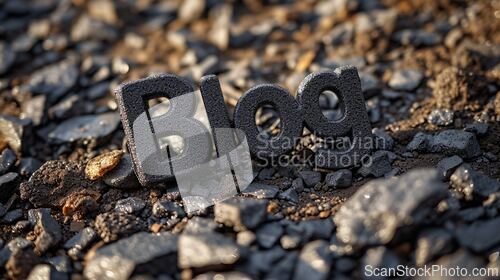 Image of Asphalt Blog concept creative art poster.