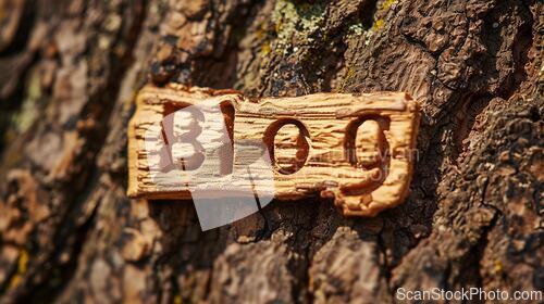 Image of Bark Blog concept creative art poster.