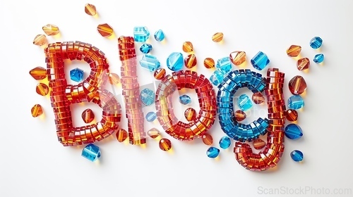 Image of The word Blog created in Beaded Lettering.