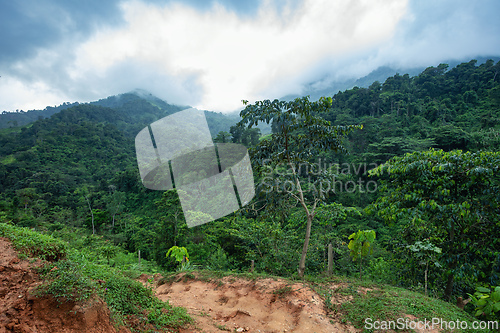 Image of Landscape of Sierra Nevada mountains, Colombia wilderness landscape.