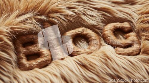 Image of Brown Fur Blog concept creative art poster.