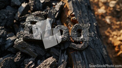 Image of Coal Blog concept creative art poster.