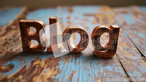 Image of Copper Blog concept creative art poster.