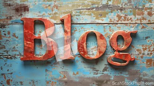 Image of Copper Patina Blog concept creative art poster.