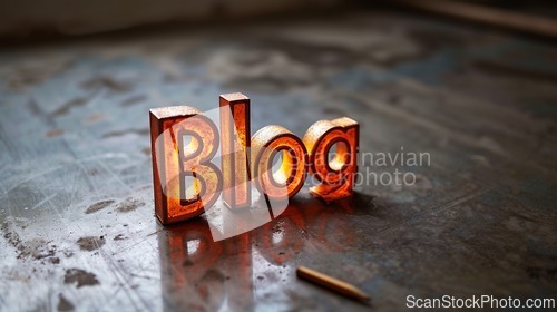 Image of Diffused Lighting Blog concept creative art poster.