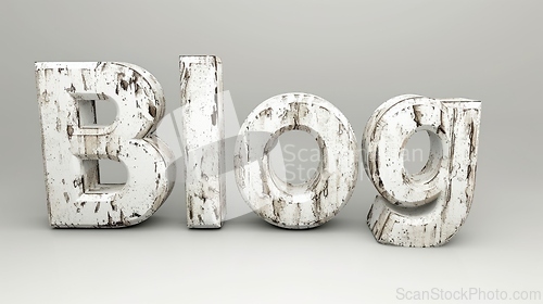Image of The word Blog created in Futuristic Typography.