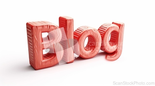 Image of The word Blog created in Futuristic Typography.