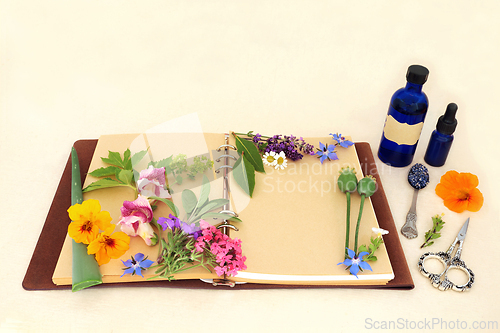 Image of Flowers and Herbs for Natural Aromatherapy Treatments
