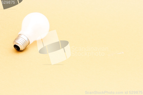Image of Background with lit lightbulb
