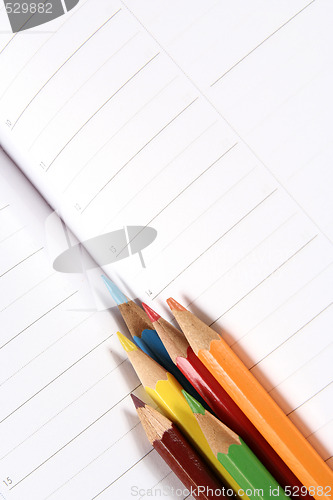 Image of Color pencil and agenda