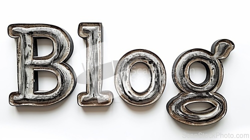 Image of The word Blog created in Gothic Calligraphy.