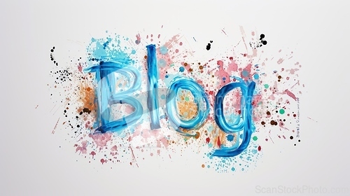 Image of The word Blog created in Hand-Lettering.