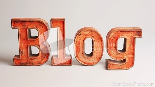 Image of The word Blog created in Hand-Lettering.