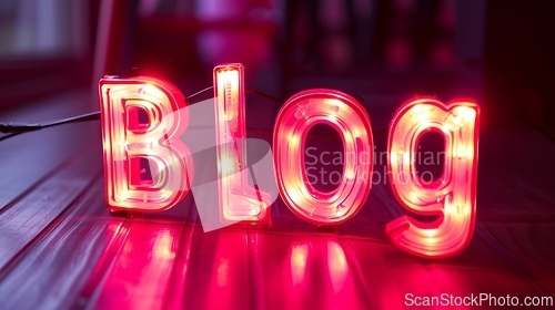 Image of Indirect Lighting Blog concept creative art poster.
