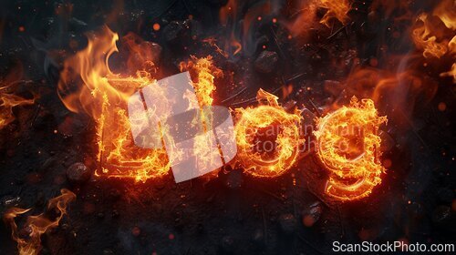 Image of Inferno Blog concept creative art poster.