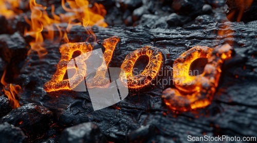 Image of Lava Blog concept creative art poster.
