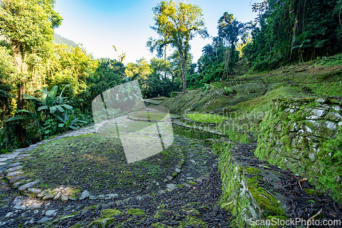Image of Ciudad Perdida, ancient ruins in Sierra Nevada mountains. Santa