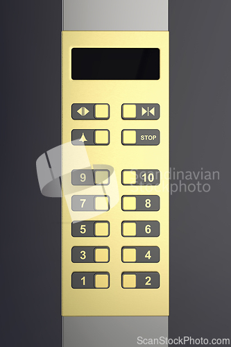 Image of Elevator control panel