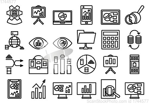 Image of Analytics Icon Set