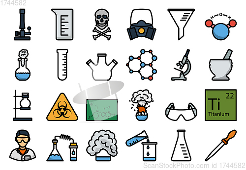Image of Chemistry Icon Set