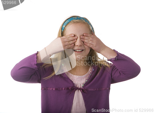 Image of Girl Covering Eyes