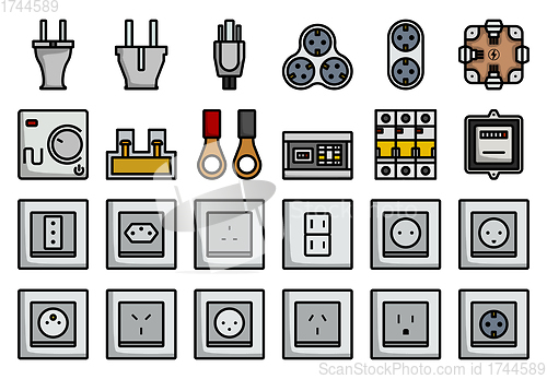 Image of Electrics Icon Set