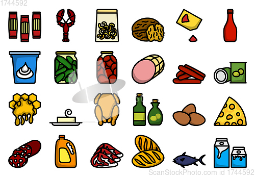 Image of Food Icon Set
