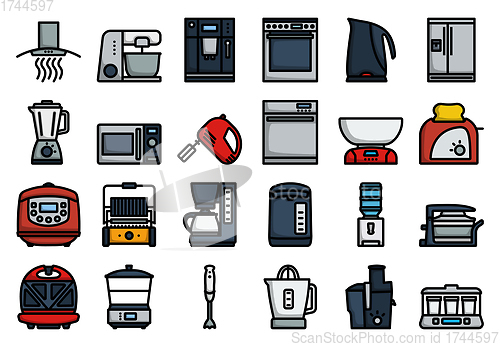 Image of Kitchen Icon Set