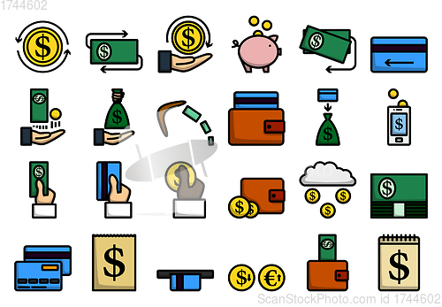 Image of Money Icon Set