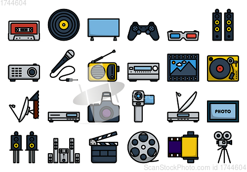 Image of Multimedia Icon Set