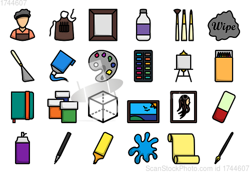 Image of Painting Icon Set