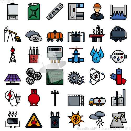 Image of Energy Icon Set