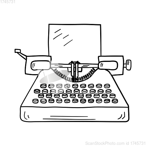 Image of Typewriter Icon