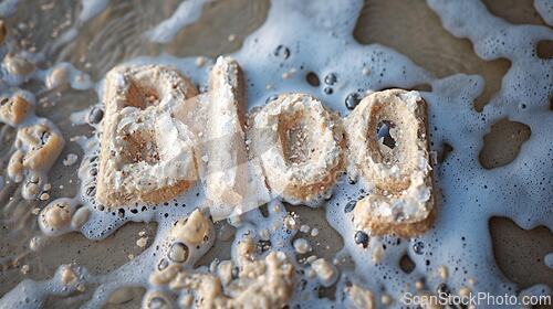 Image of Pumice Stone Blog concept creative art poster.