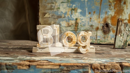 Image of Stucco Veneziano Blog concept creative art poster.