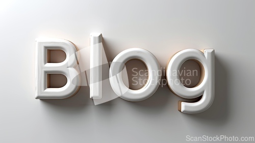 Image of The word Blog created in Sans Serif Typography.