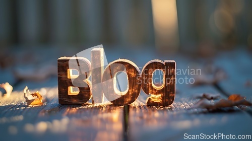 Image of Task Lighting Blog concept creative art poster.