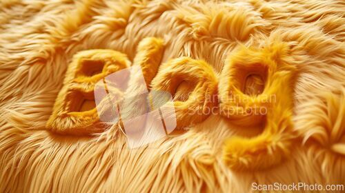 Image of Yellow Fur Blog concept creative art poster.