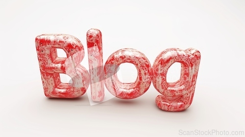 Image of The word Blog created in 3D Calligraphy.
