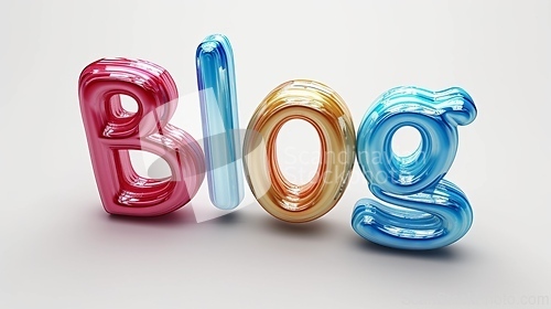 Image of The word Blog created in 3D Calligraphy.