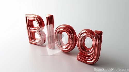 Image of The word Blog created in 3D Calligraphy.