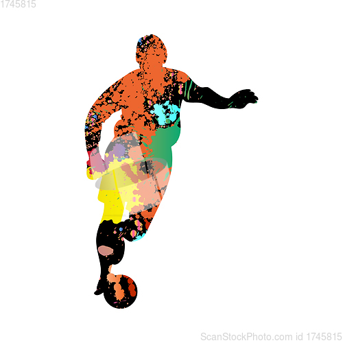Image of Soccer (Football) Player Silhouette
