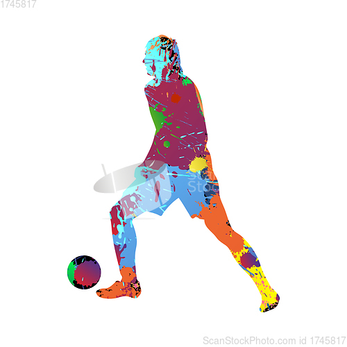 Image of Soccer (Football) Player Silhouette