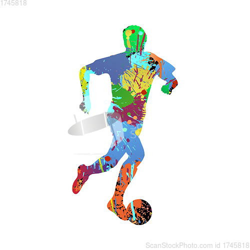 Image of Soccer (Football) Player Silhouette