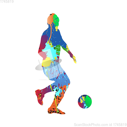 Image of Soccer (Football) Player Silhouette