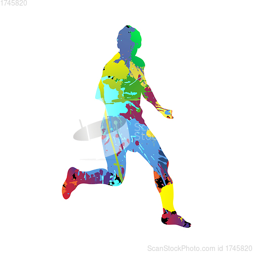 Image of Soccer (Football) Player Silhouette