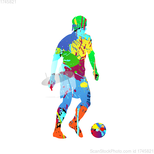 Image of Soccer (Football) Player Silhouette